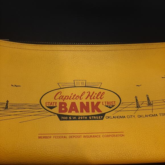 VTG Capital Hill State Bank & Trust Zippered Security Bank Money Deposit Bag - Picture 5 of 8